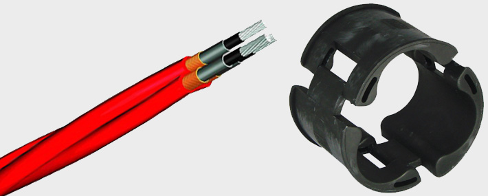 Cleating triplex cables