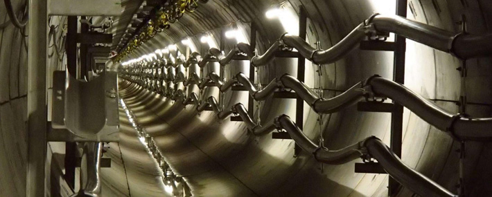 Ellis Centaur cables saddles for power tunnel